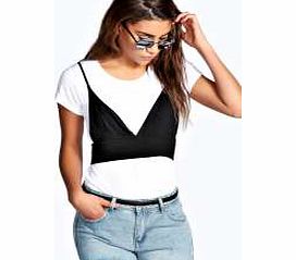Frankie Bralet  T Shirt Two Piece Top - white