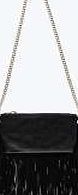 boohoo Fringed Cross Body Bag - black azz08268