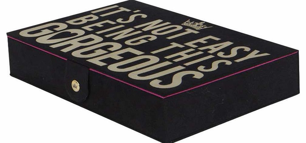 boohoo Gorgeous Jewellery Case With Make-up - gold