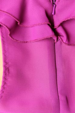 Boohoo Hayley Ruffle Neck Chiffon Blouse