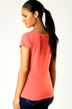 Boohoo Holly Stretch Jersey T-Shirt