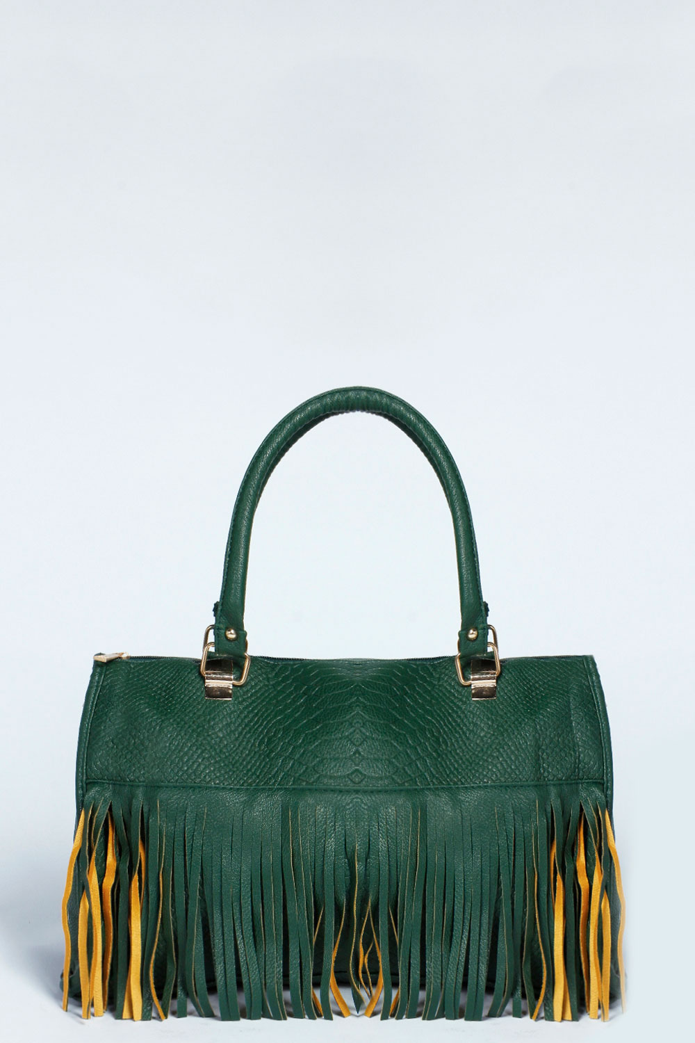 Isobel Snake And Fringe Hand Held Bag -