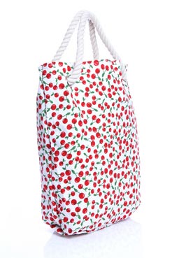 Boohoo Jade Cherry Print Large Shopper Bag