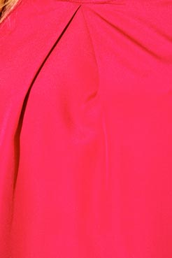 Boohoo Jeorgie Dip Hem Pleat Front Crepe De Chine Blouse