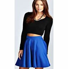 boohoo Jess Skater Skirt - cobalt azz42915