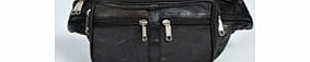 boohoo Kia Leather Pocket Detail Bumbag - black azz26921