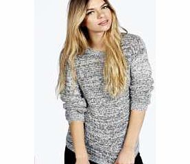 boohoo Lacey Sequin Soft Knit Jumper - grey azz21512