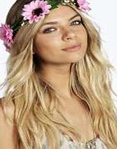 boohoo Large Flower Head Crown - pink azz03879