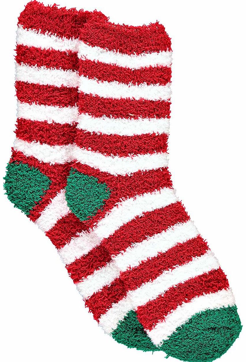 Laura Candy Stripe Christmas Socks - multi
