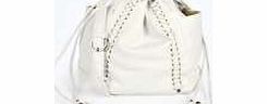 boohoo Laura Plait Detail Duffle Bag - white azz23134