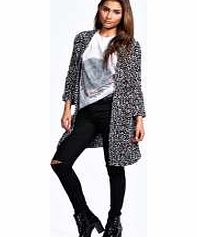 boohoo Lindy Longline Chunky Knit Cardigan - multi