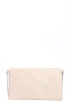 Livi Ostrich Effect Envelope Clutch
