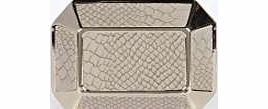 boohoo Liz Snake Effect Box Clutch - cream azz20753