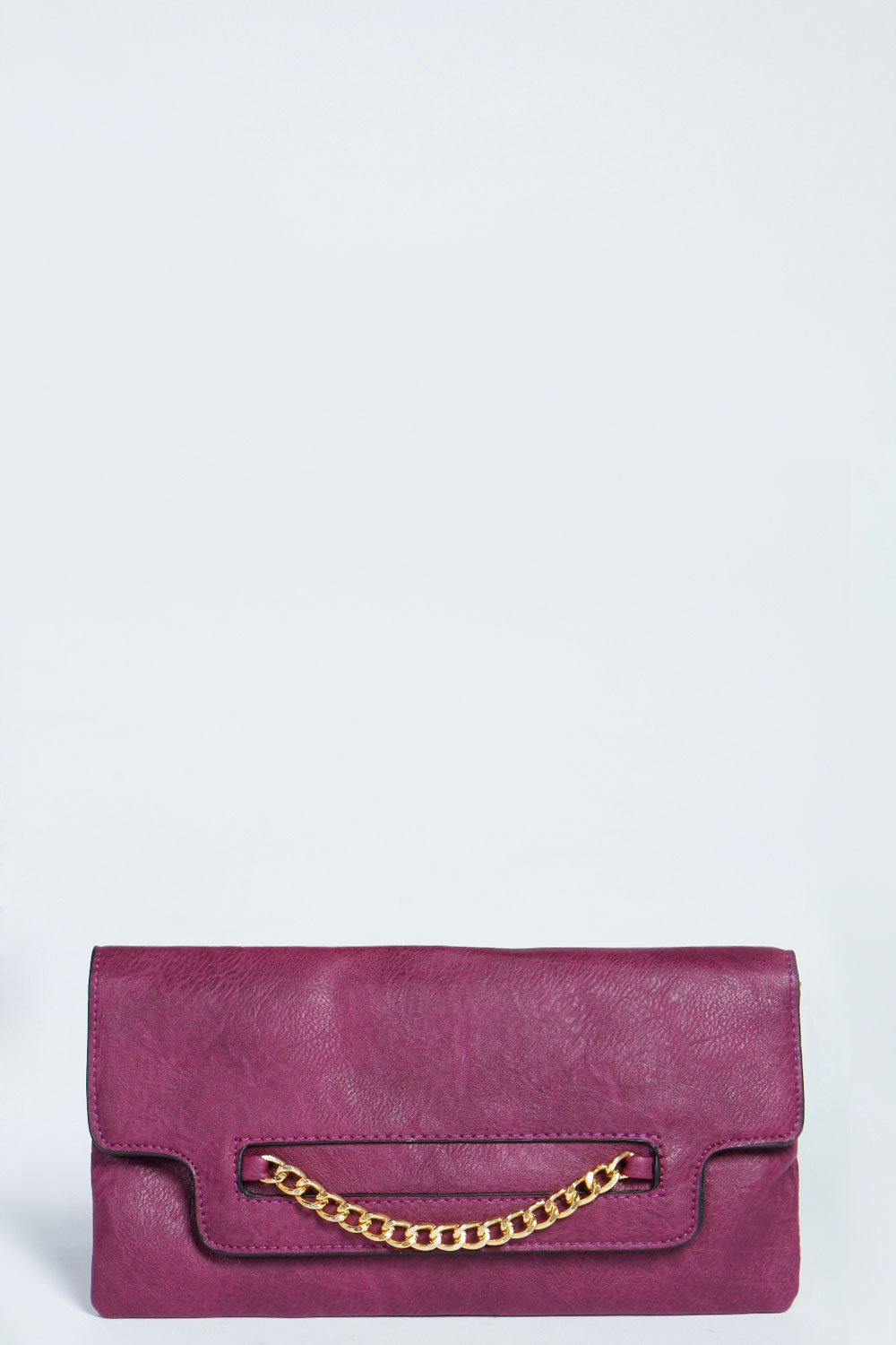 boohoo Louise Chain Handle Strap Clutch Bag -