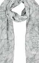 boohoo Love Heart Scarf - grey azz04374