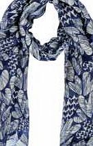 boohoo Love Heart Scarf - navy azz04374