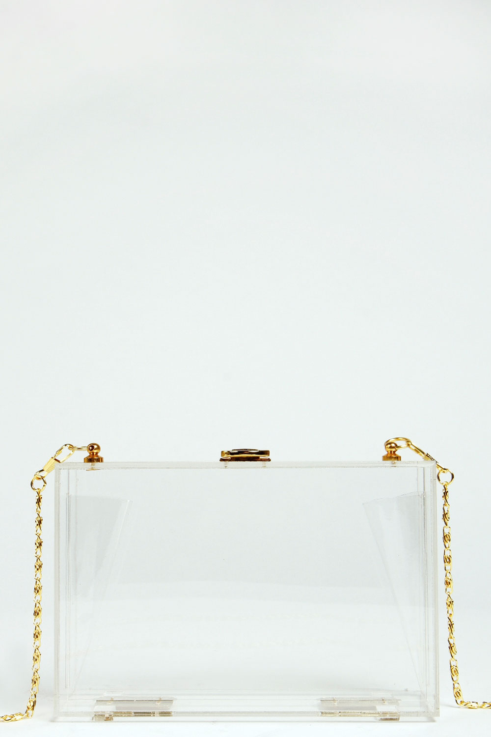boohoo Lucy Perspex Box Clutch - clear, clear