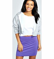 boohoo Maisy Basic Bodycon Mini Skirt - purple azz34497