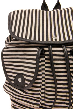 boohoo Mandy Striped Rucksack Female