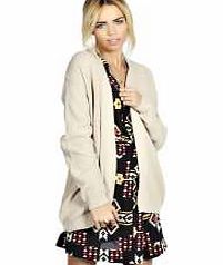 boohoo Marnie Moss Stitch Cardigan - stone azz23669