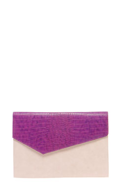 Matilda Asymmetric Snake Clutch Female