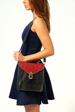 Matilda Croc Vintage Satchel Female