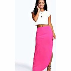 boohoo Michelle Viscose Maxi Skirt - pink azz51259
