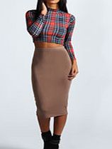 boohoo Midi Skirt - mocha azz49276