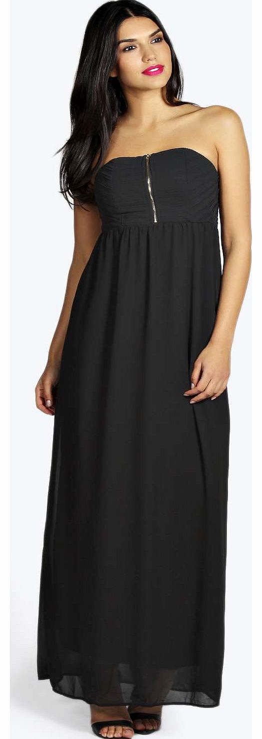 Miriam Chiffon Maxi Dress - black azz14261