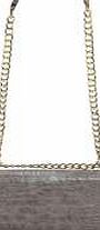 boohoo Mock Croc Chain Detail Cross Body - grey azz08272