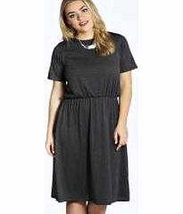 boohoo Molly Slouchy Midi Dress - charcoal pzz98759