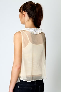 Boohoo Nadine Printed Peter Pan Blouse