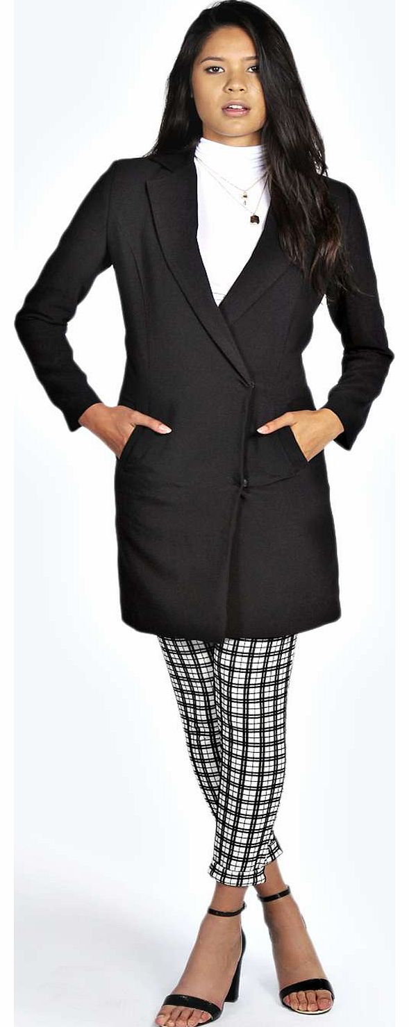Nora Duster Coat - black azz18343