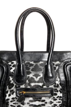 Boohoo Orlanda Structured Boxy PU Leopard Print Handbag