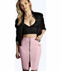 boohoo Pocket Detail A Line Mini Skirt - blush azz10827