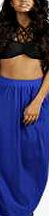 boohoo Pocket Front Jersey Maxi Skirt - cobalt azz03143