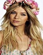 boohoo Poppy Rose Floral Crown - pink azz06152