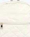 boohoo Quilted Bubble Backpack - white azz15439