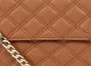 boohoo Quilted Chain Cross Body Bag - tan azz05850