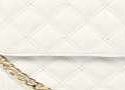 boohoo Quilted Chain Cross Body Bag - white azz05850