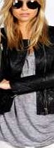boohoo Quilted Collarless Faux Leather Jacket - black