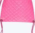 boohoo Quilted Drawstring Backpack - pink azz09349