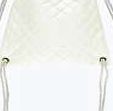 boohoo Quilted Drawstring Backpack - white azz09349
