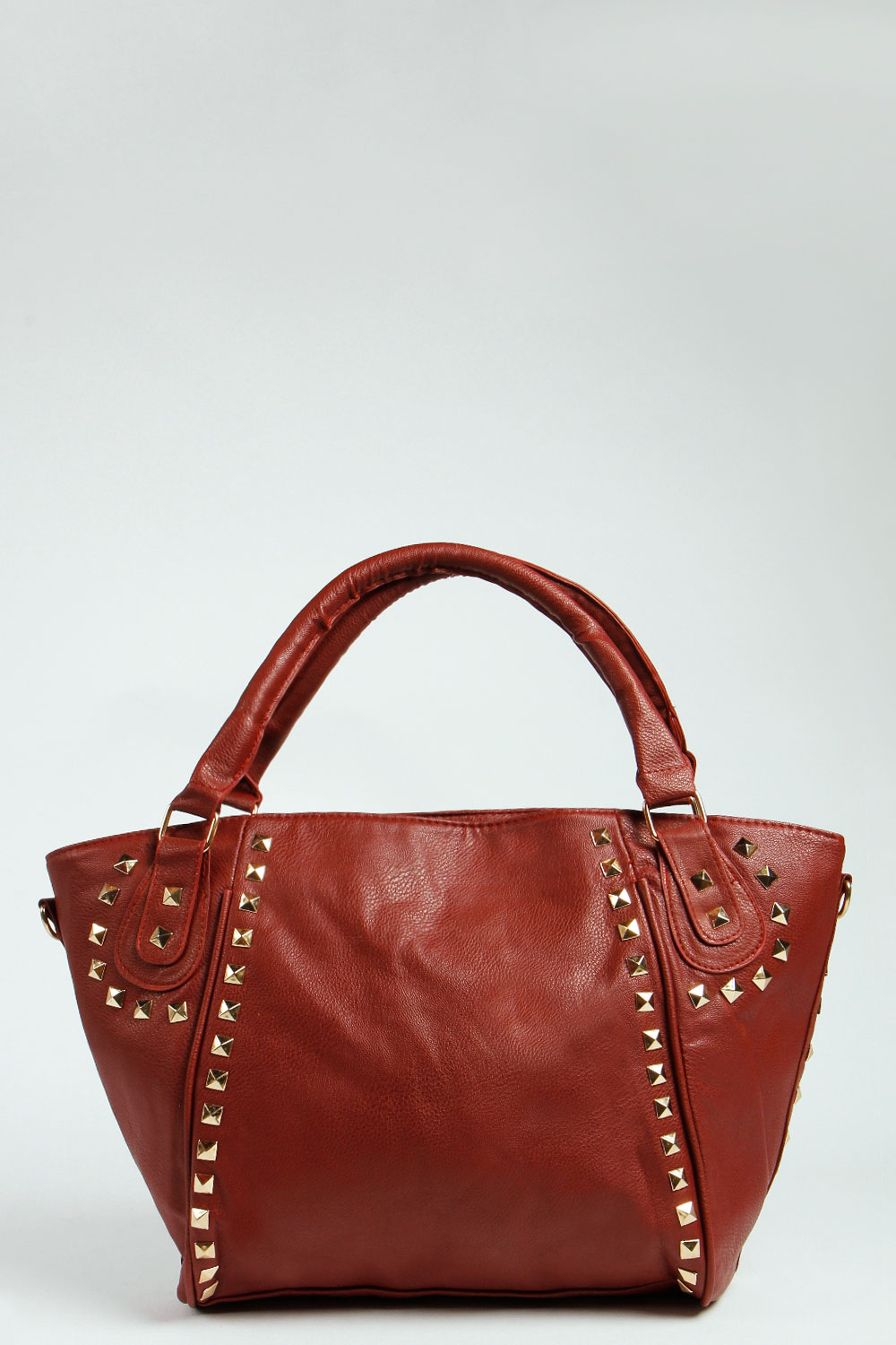 boohoo Rachel Studded Outline Handbag -
