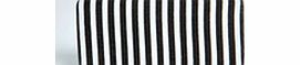 Ria Striped Clip Side Purse - black azz32940