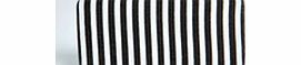 Ria Striped Clip Side Purse - black azz32940