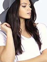 boohoo Ribbon Trim Floppy Brim Hat - grey azz20777