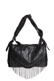 Roksana Real Leather Skull Detail Shoulder Bag