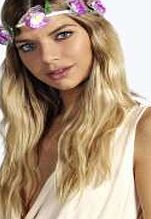 boohoo Rose Leaf Headband - purple azz03584
