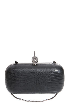 Rosie Skull Snake Effect Box Clutch Female